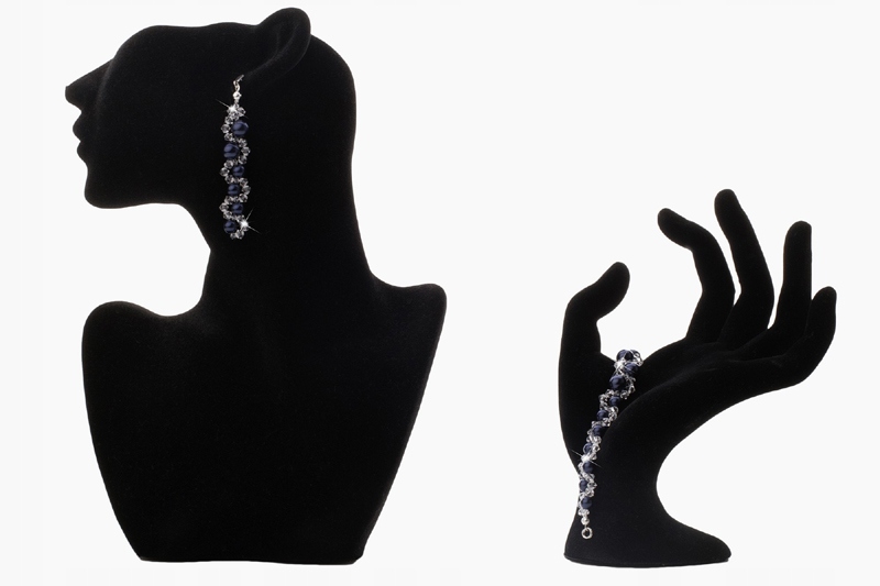 svadobná sada SWAROVSKI PERŁY námornícka modrá biela ecru
