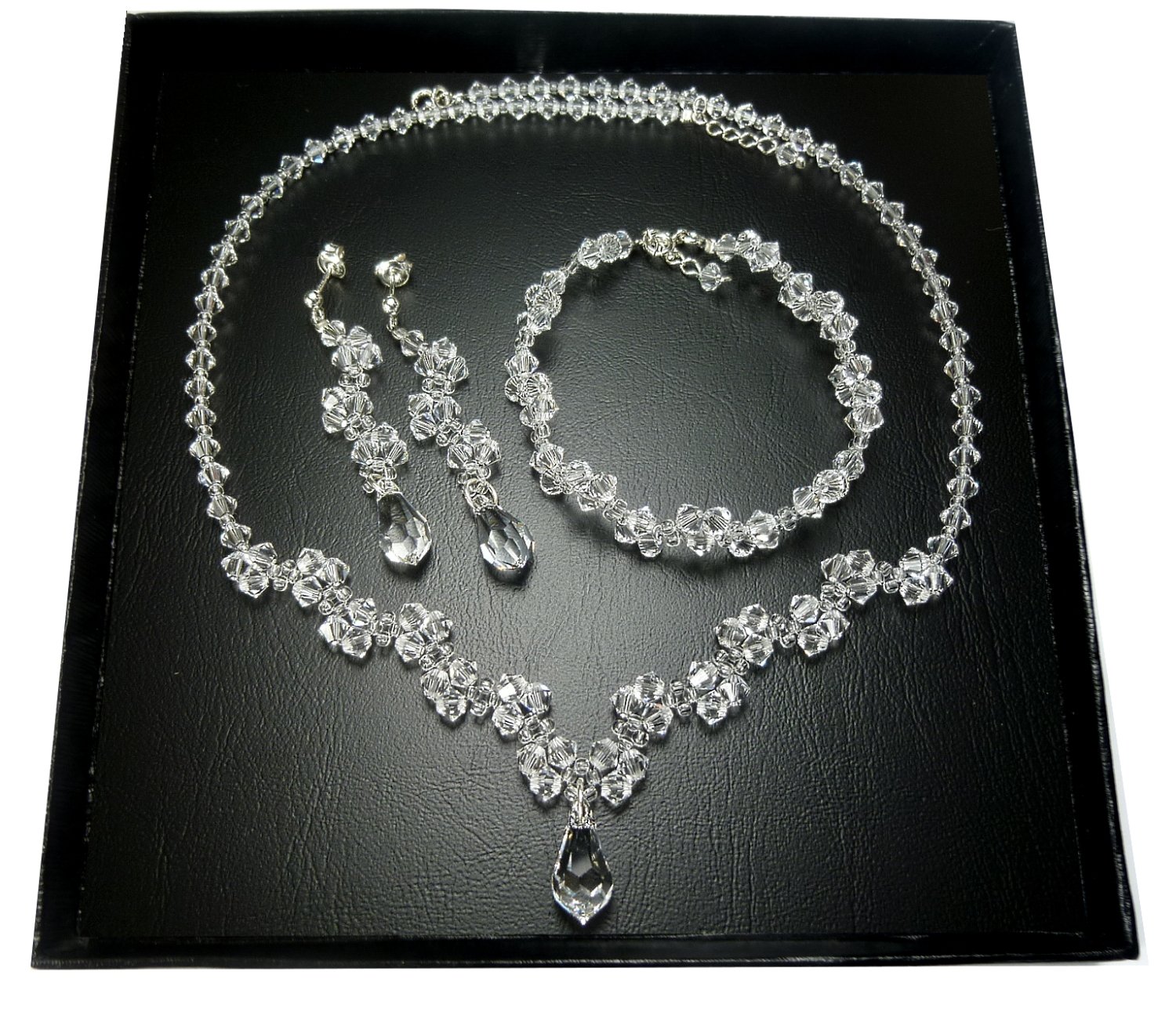 Svadobná sada Swarovski CRYSTAL TEARS 15m s342