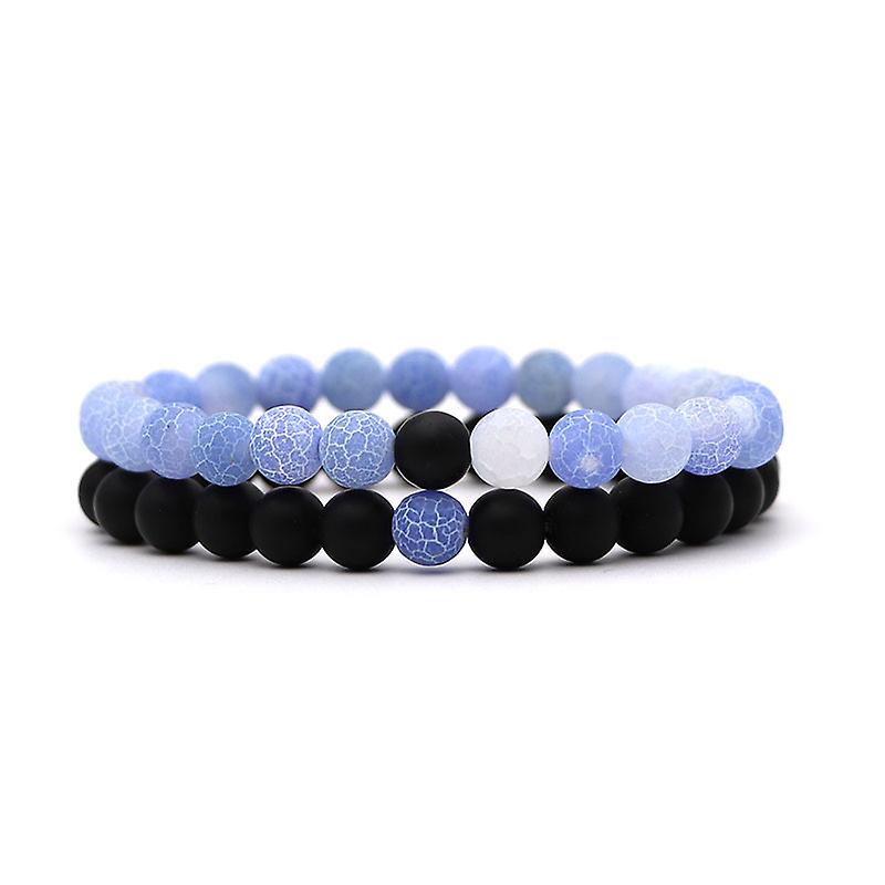 Blue-čierna Terrhone náramky Branso pár