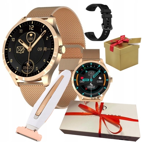 Dámske hodinky - Balíček+dámske smartwatch iPhone Samsung Huawei
