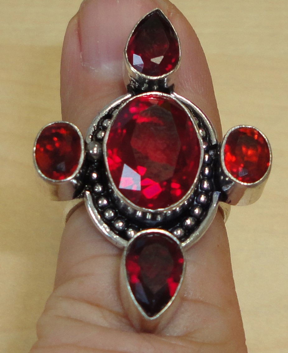 prsteň s granátmi 42,50ct