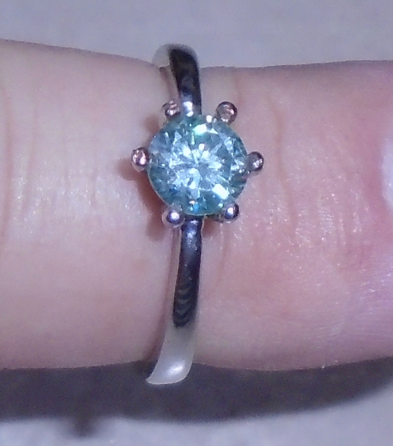 Moissanitový prsteň, podobne ako diamant 11.30ct