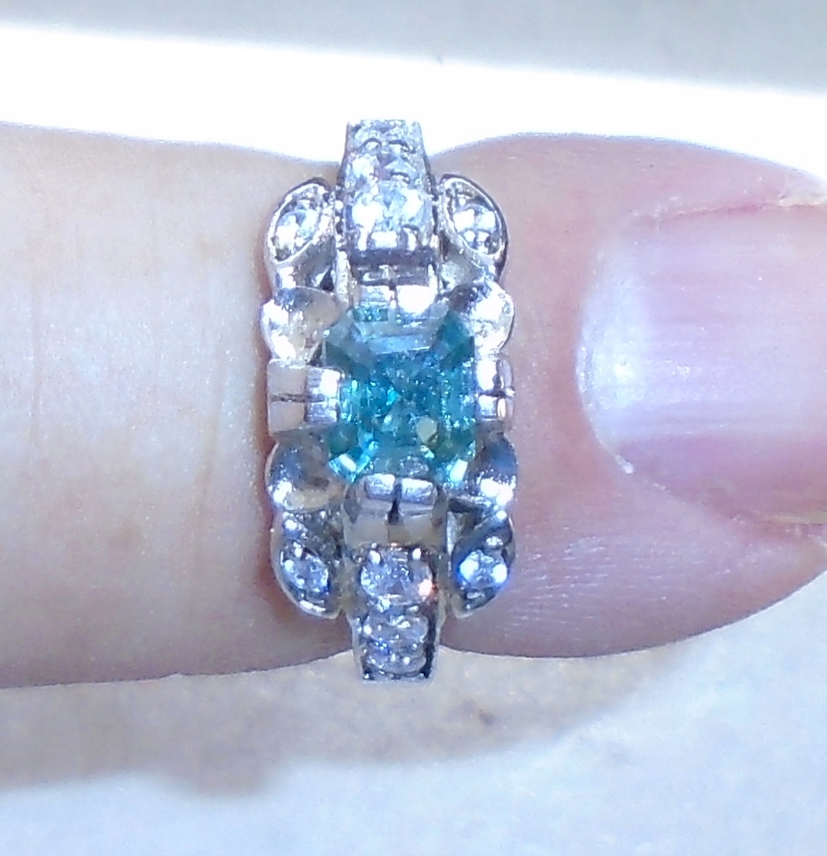 Moissanitový prsteň, ako Diamond 15.00ct
