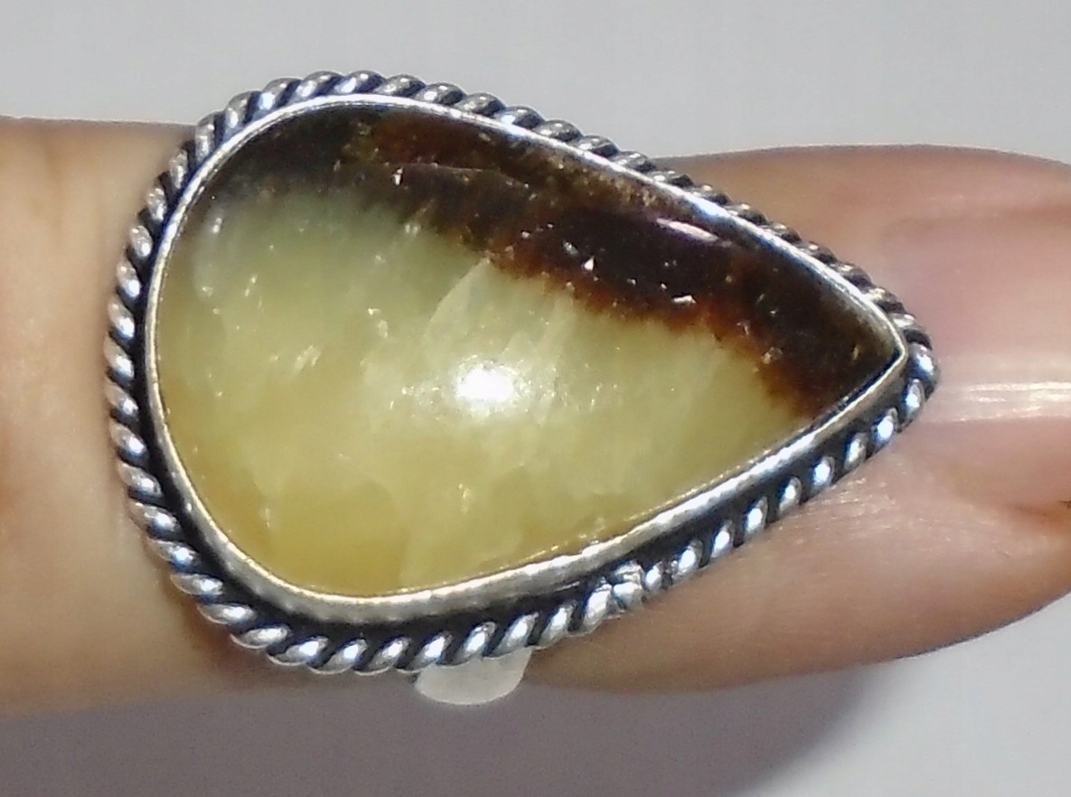 prírodný septársky dračí prsteň 34,45ct
