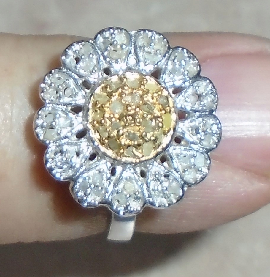 prsteň s prírodnými diamantmi 15,75 ct