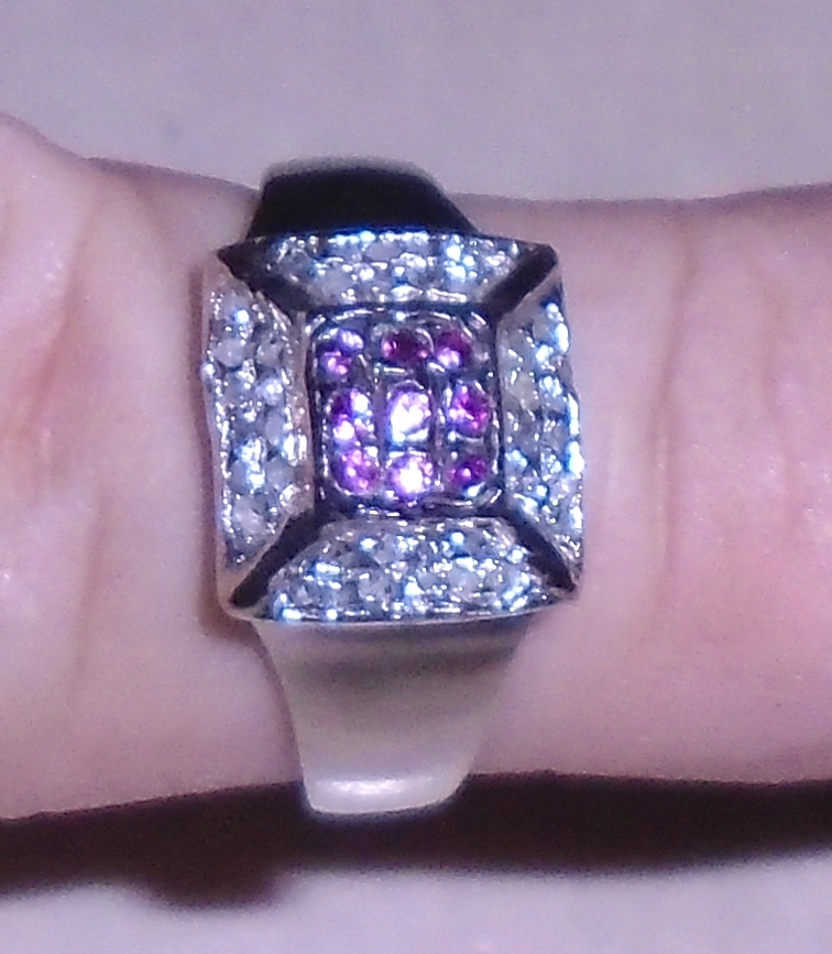 Prsteň s prírodnými diamantmi a ... 21.50ct