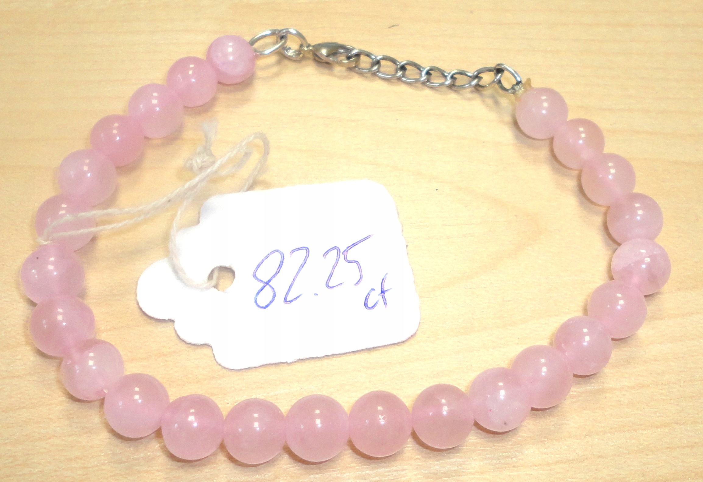 Prírodný náramok Rose Quartz 82.25Ct