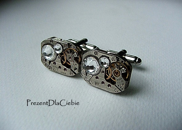 Rubin košeľa Cufflinks Swarovski Box