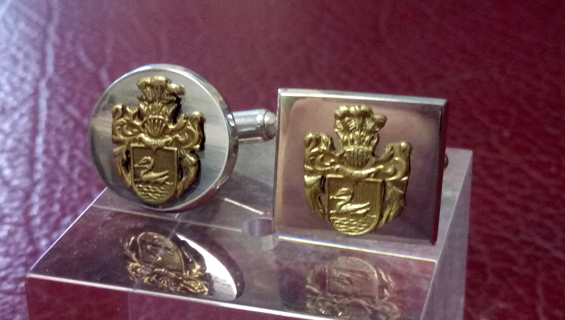 Herbro Cufflinks 925+Zloty585 erb na výber