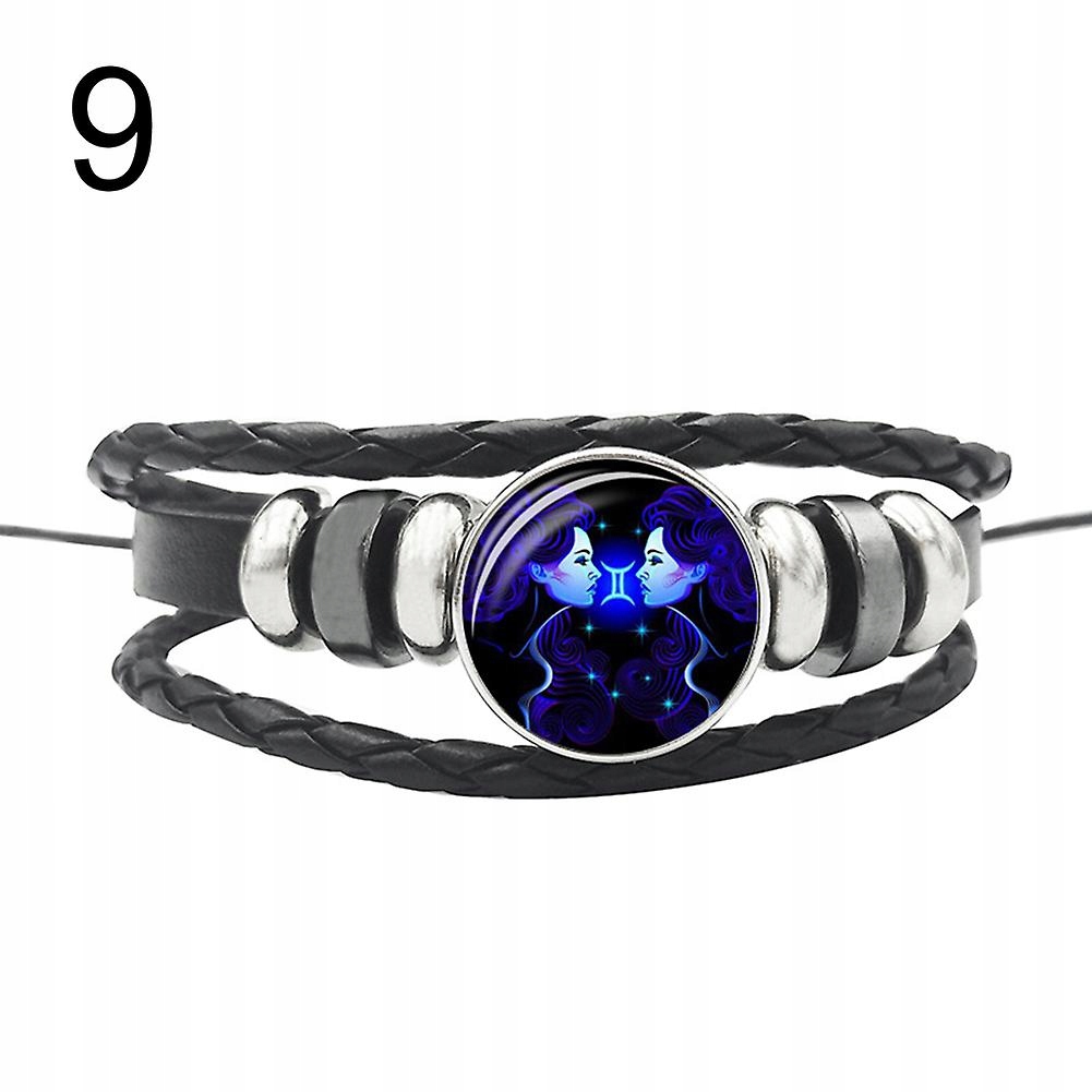 Styl9-Punk Unisex 12 Constellation Charm of viacvrstvové