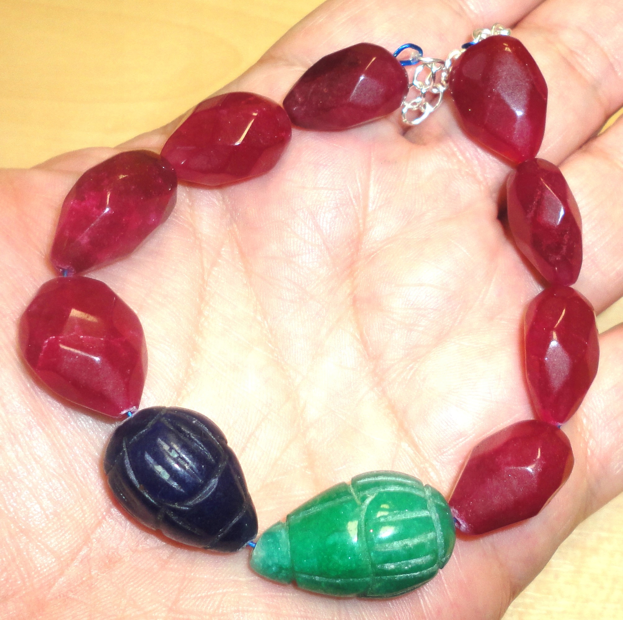 Emerald, Sapphire a Rubies Prírodný náramok