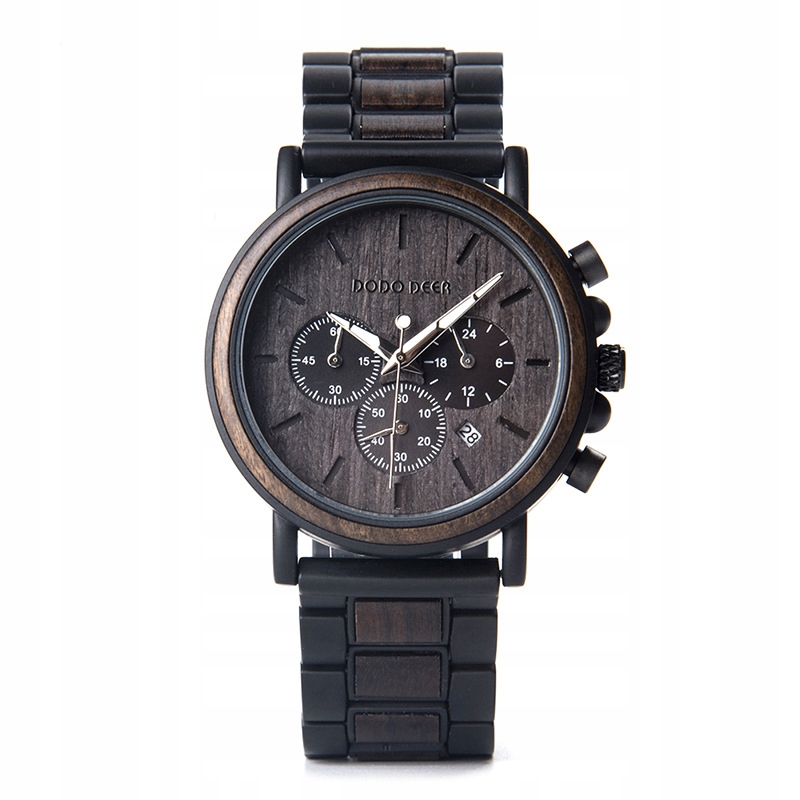 Unisex hodinky - Multifunkčné drevené hodinky