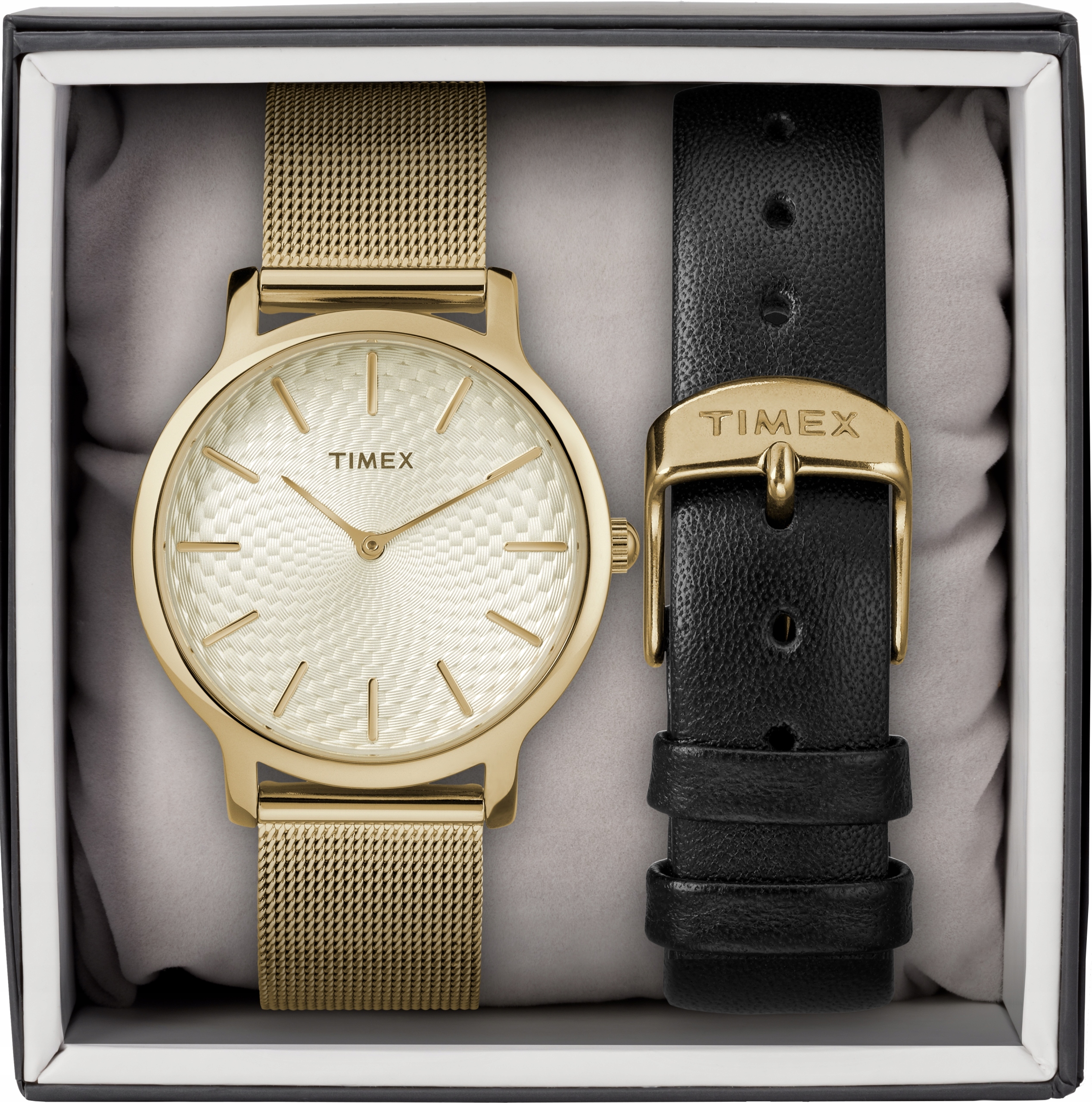 Dámske hodinky - Timex Dámske hodinky Zlaté darčeky set + box